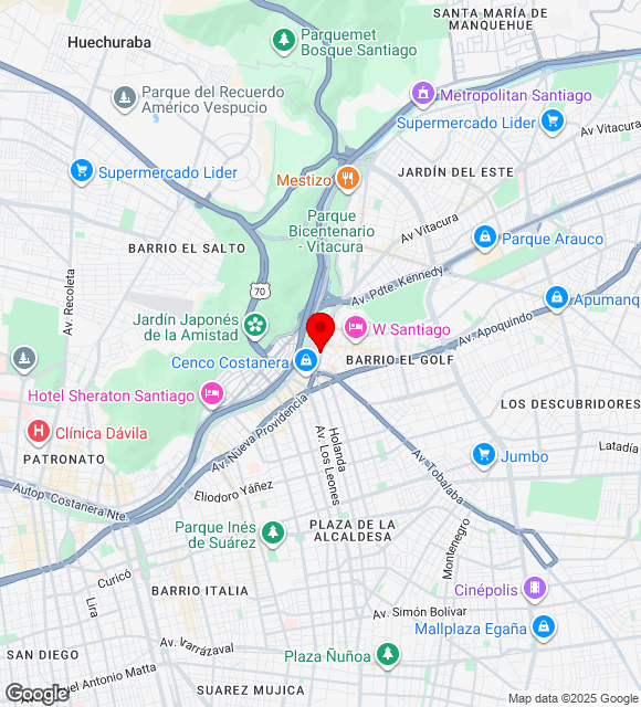 Mapa da localização