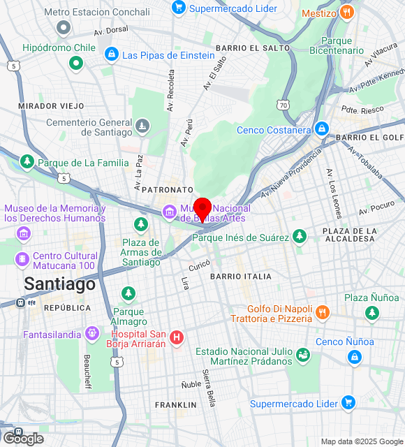 Mapa da localização