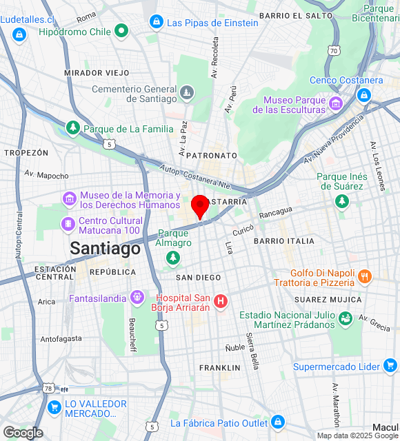 Mapa da localização