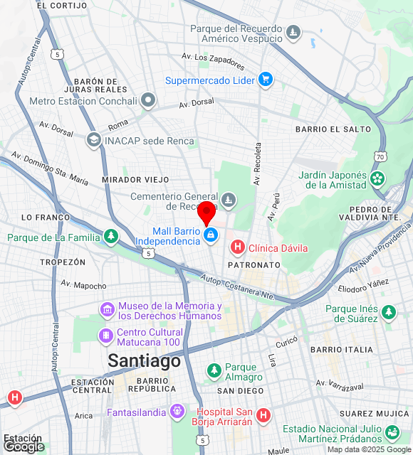 Mapa da localização