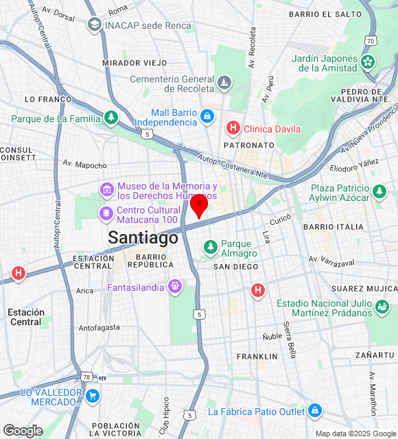 Mapa da localização