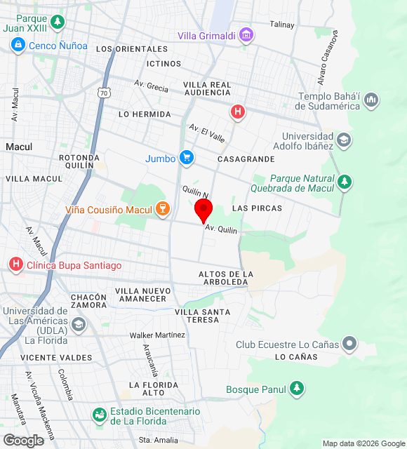 Mapa da localização