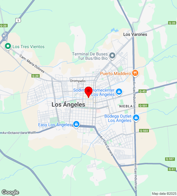 Mapa da localização
