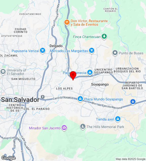 Mapa da localização