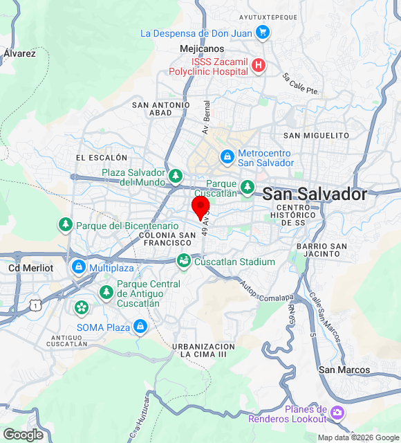 Mapa da localização
