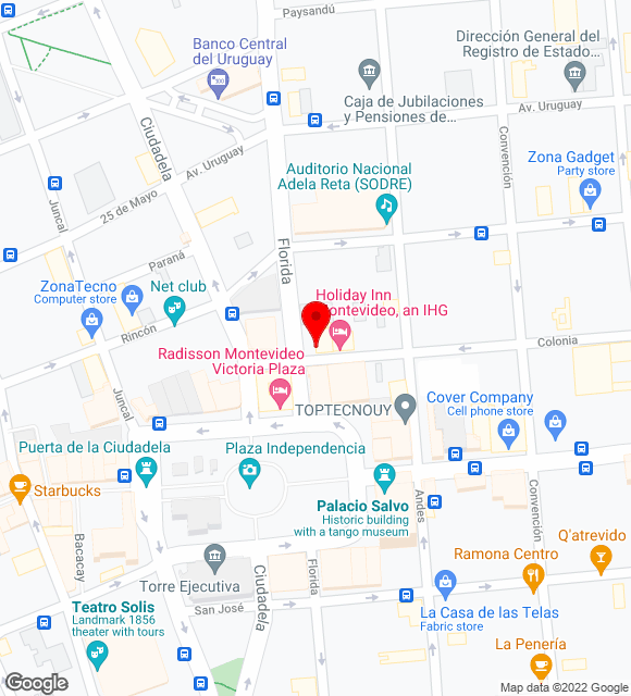 Mapa da localização