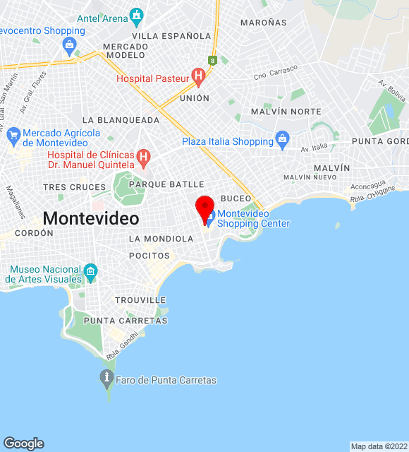Mapa da localização