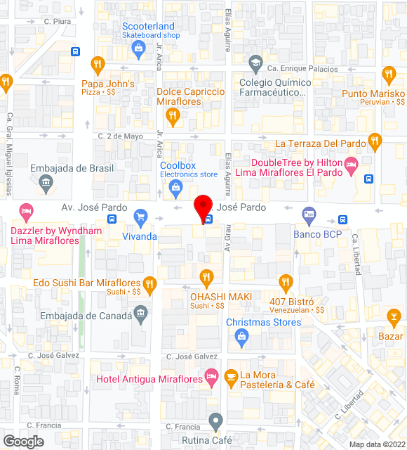 Mapa da localização