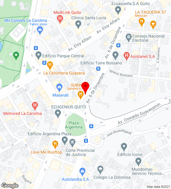 Mapa da localização