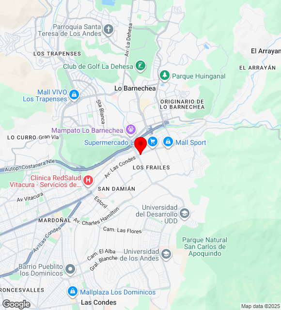 Mapa da localização