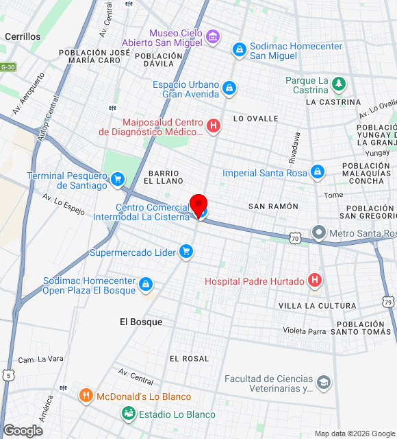 Mapa da localização