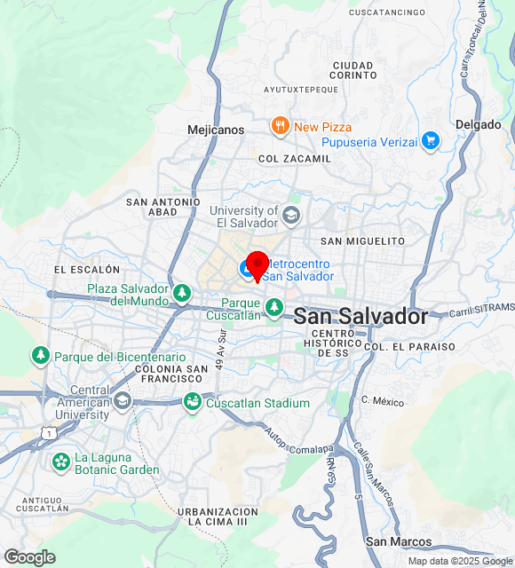Mapa da localização