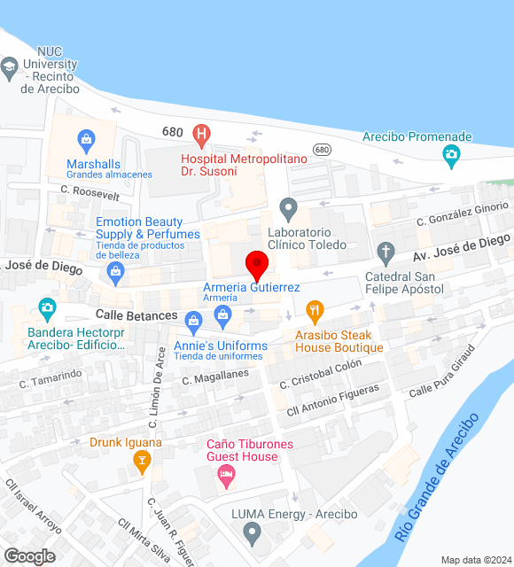 Mapa da localização