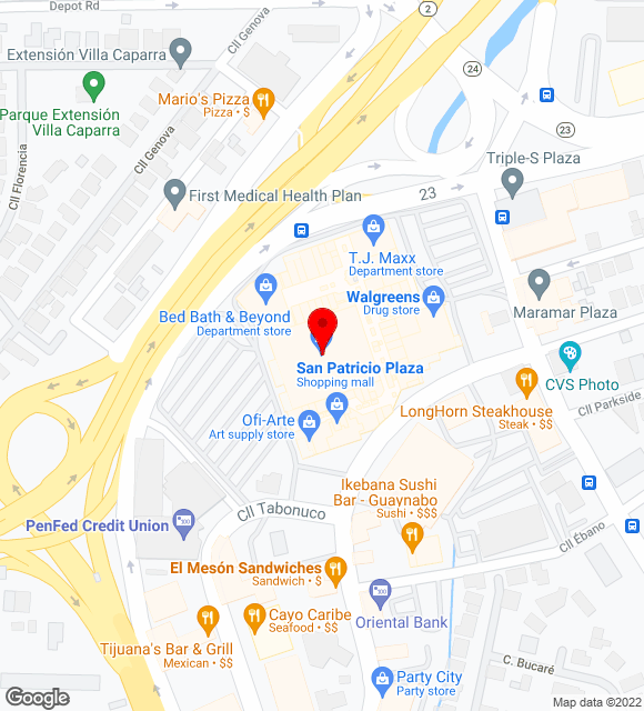 Mapa da localização