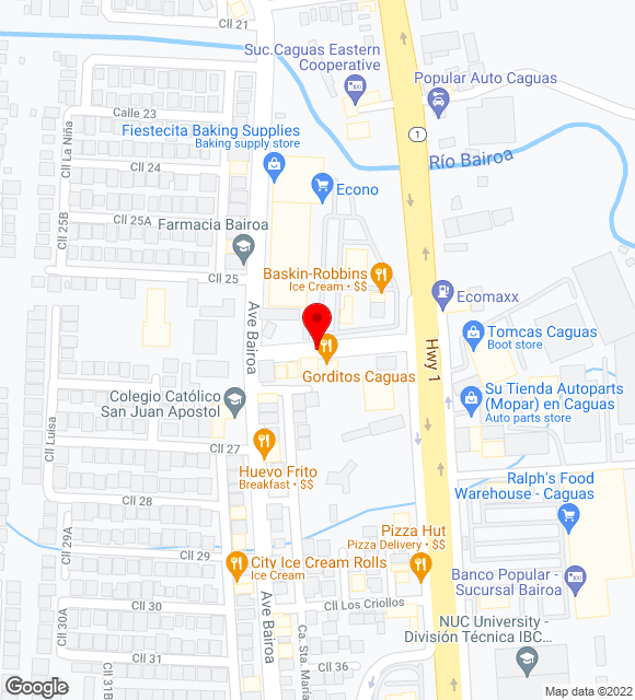 Mapa da localização