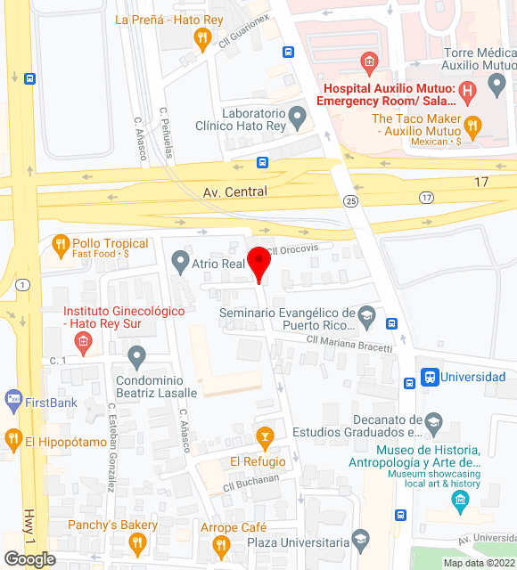 Mapa da localização