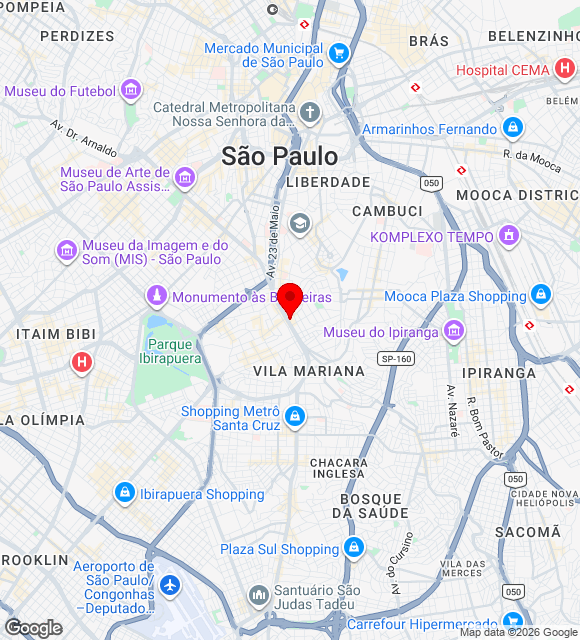 Mapa da localização