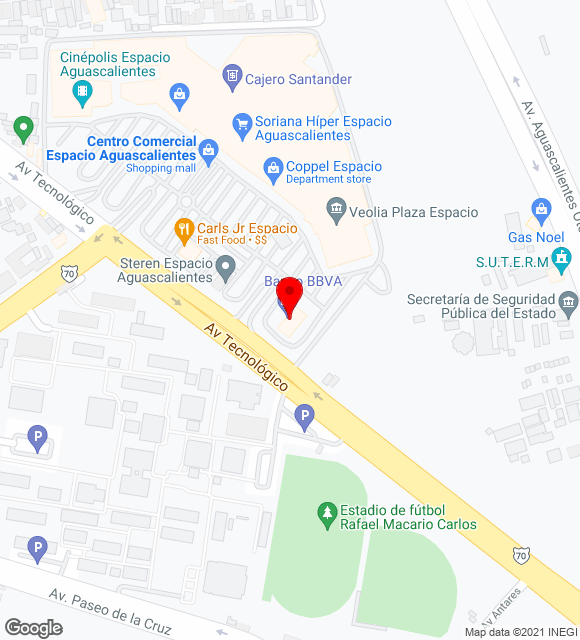 Mapa da localização