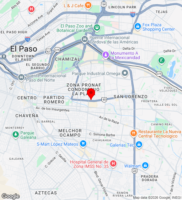 Mapa da localização