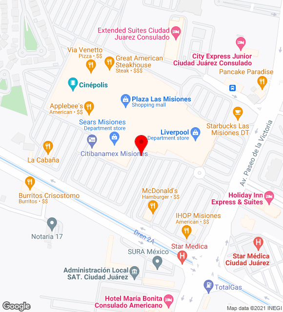 Mapa da localização