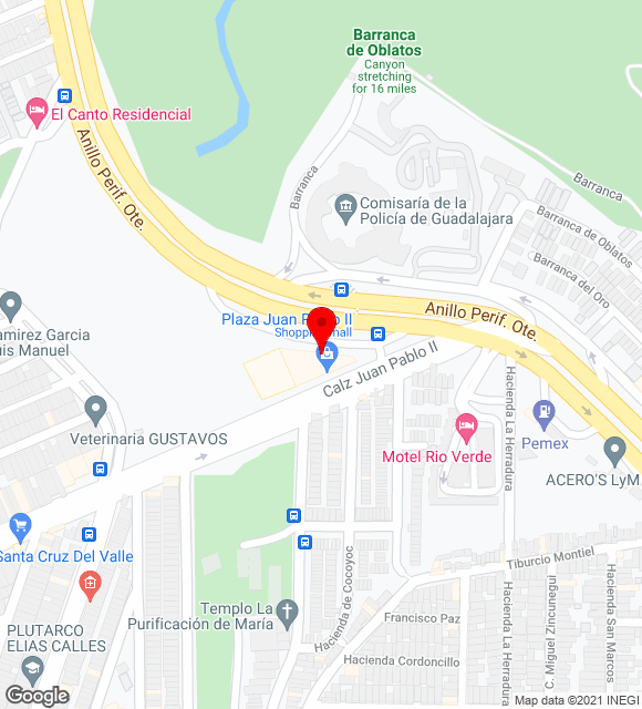 Mapa da localização