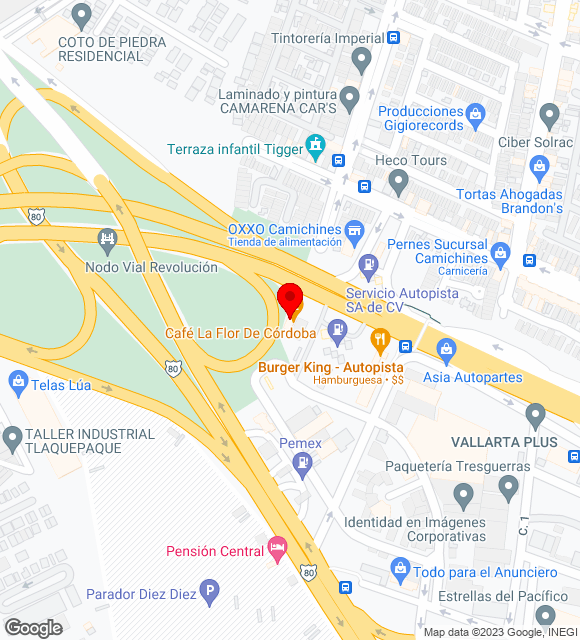 Mapa da localização