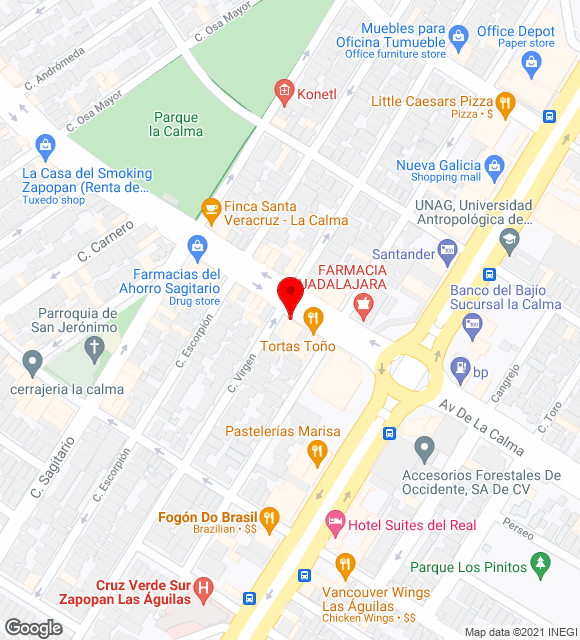 Mapa da localização