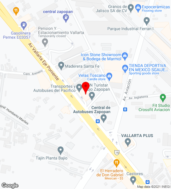 Mapa da localização