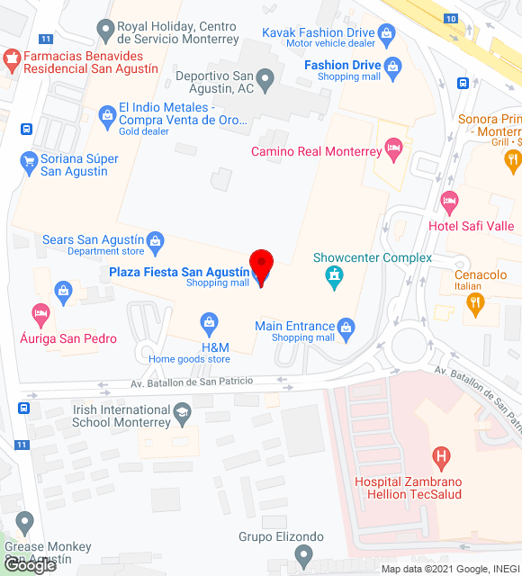 Mapa da localização