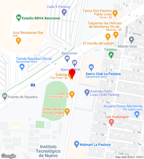 Mapa da localização