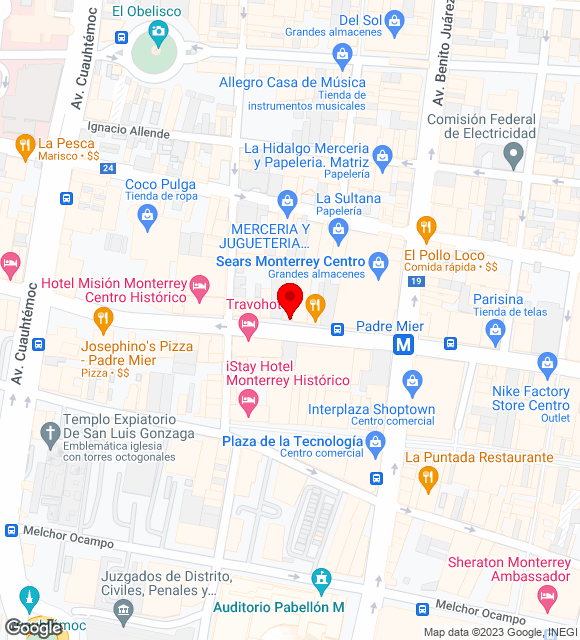 Mapa da localização