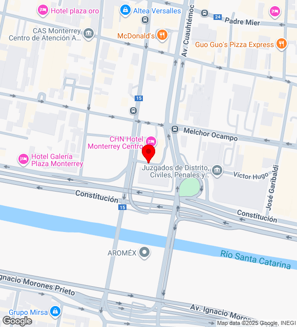 Mapa da localização