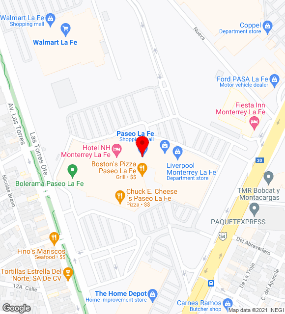 Mapa da localização