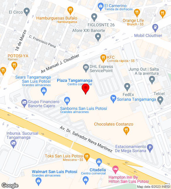 Mapa da localização