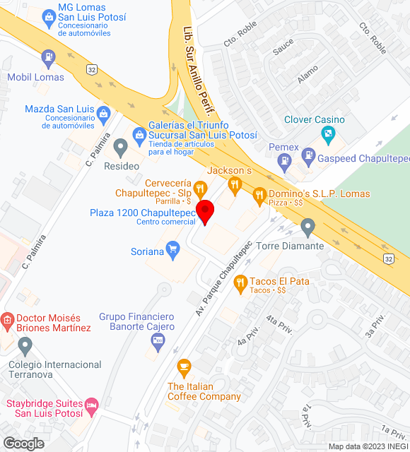 Mapa da localização