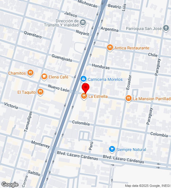 Mapa da localização