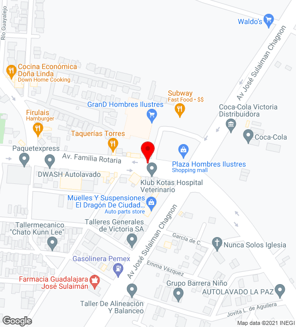 Mapa da localização