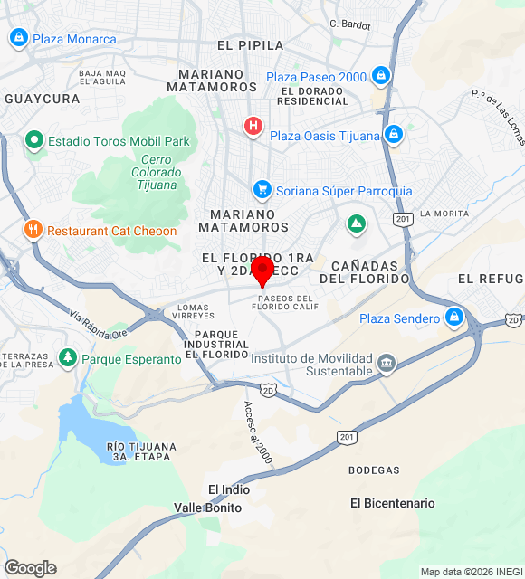 Mapa da localização