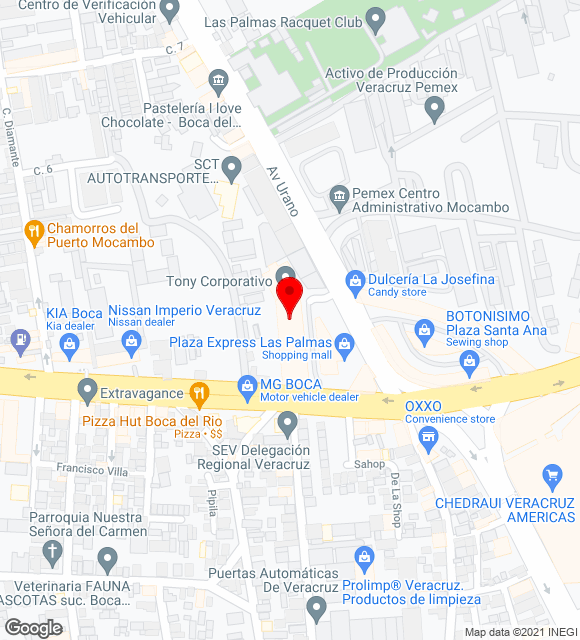 Mapa da localização