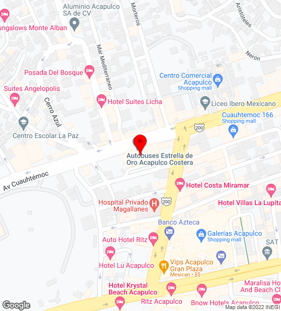 Mapa da localização