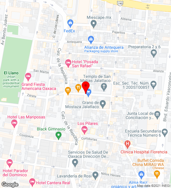 Mapa da localização