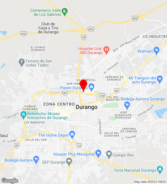 Mapa da localização