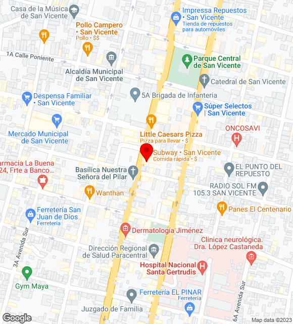 Mapa da localização