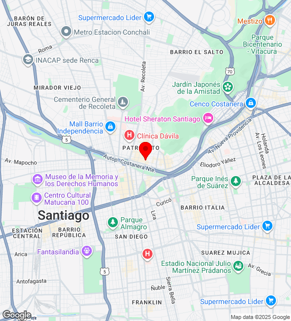 Mapa da localização