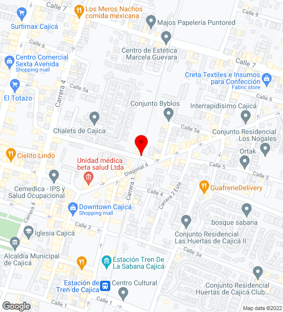 Mapa da localização