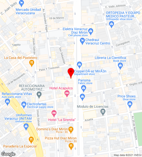 Mapa da localização