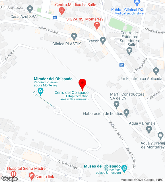 Mapa da localização