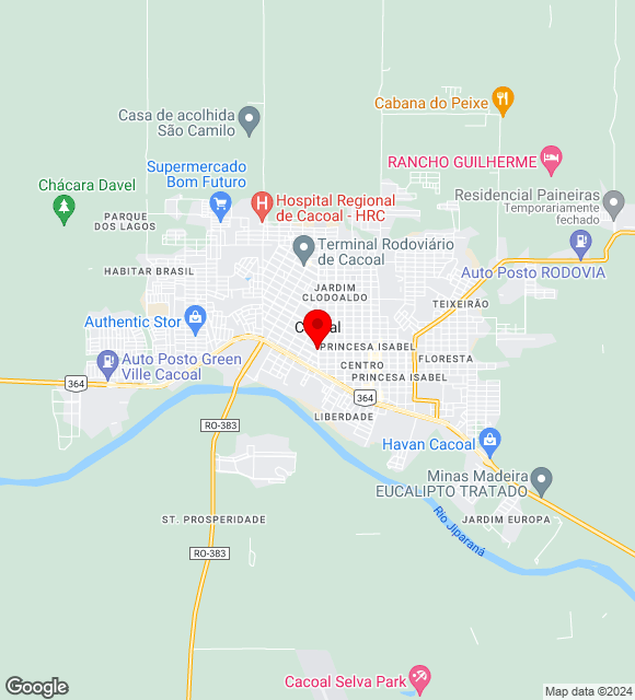 Mapa da localização