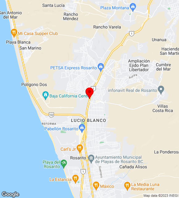 Mapa da localização