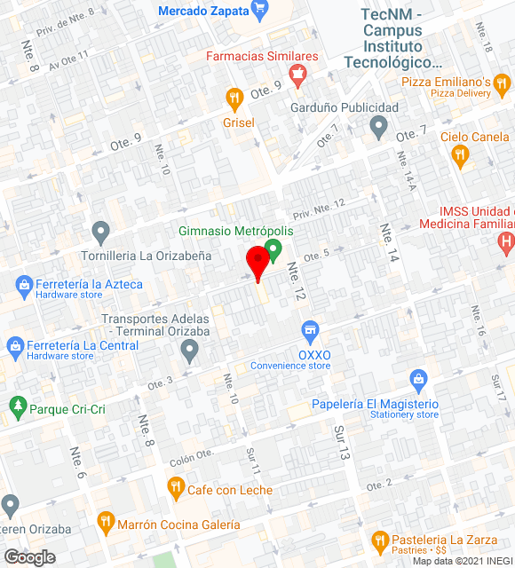 Mapa da localização